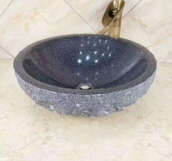 G654 Pandang Dark Granite Bathroom Washing Sinks