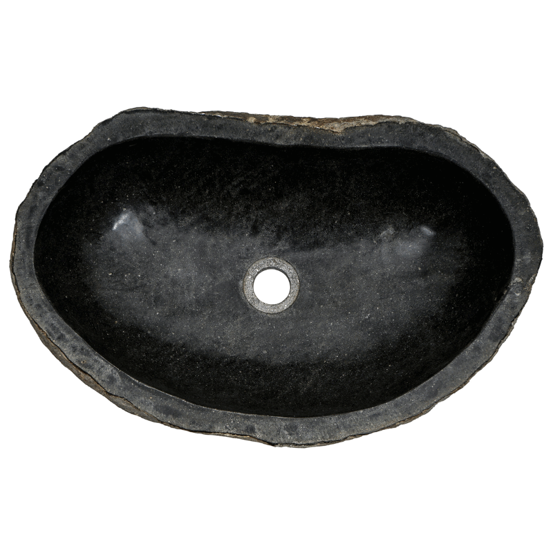 Black Riverstone Washing Vessel Sinks