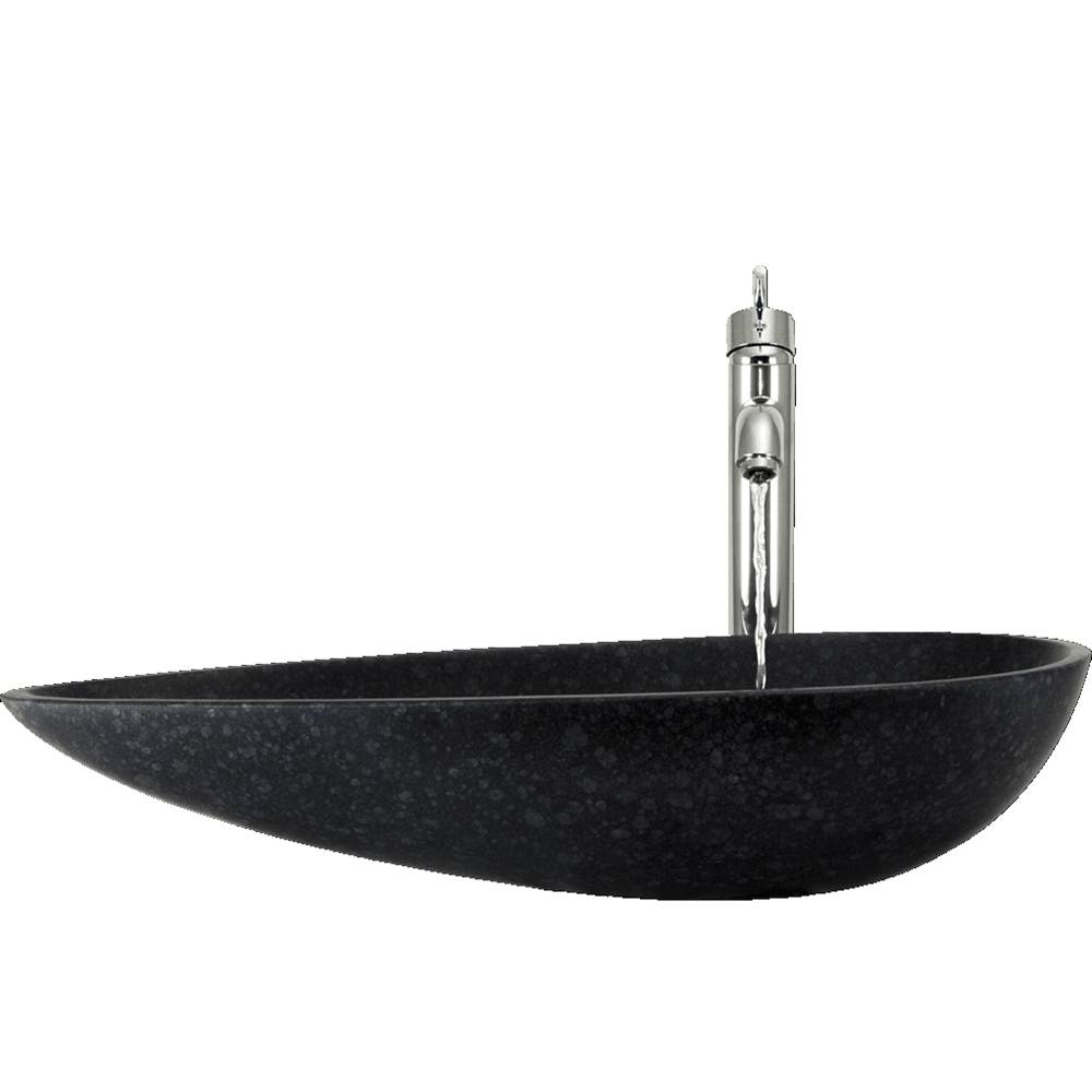 Black Basalt Pod Shaped Bathroom Washing Vanity Sinks