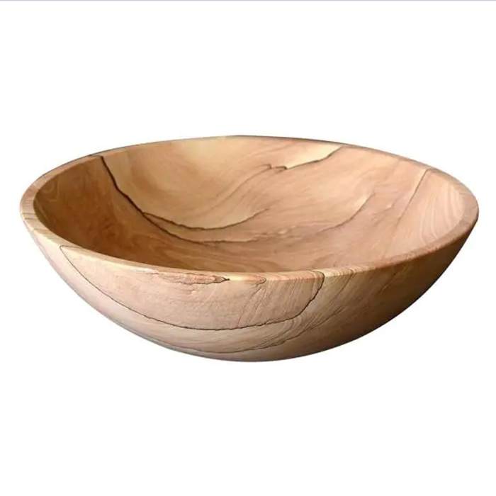 Yellow Round Sandstone Bathroom Washing Basins