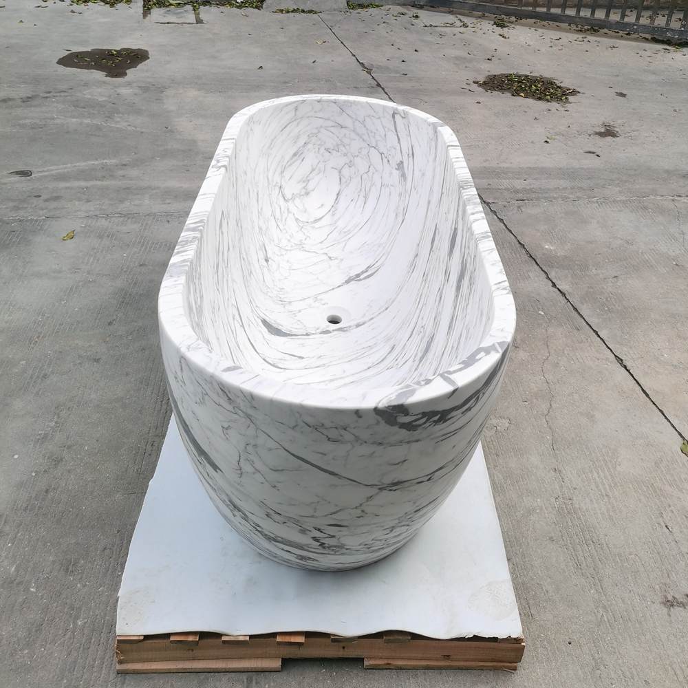 Statuario White Marble Freestanding Bathtub