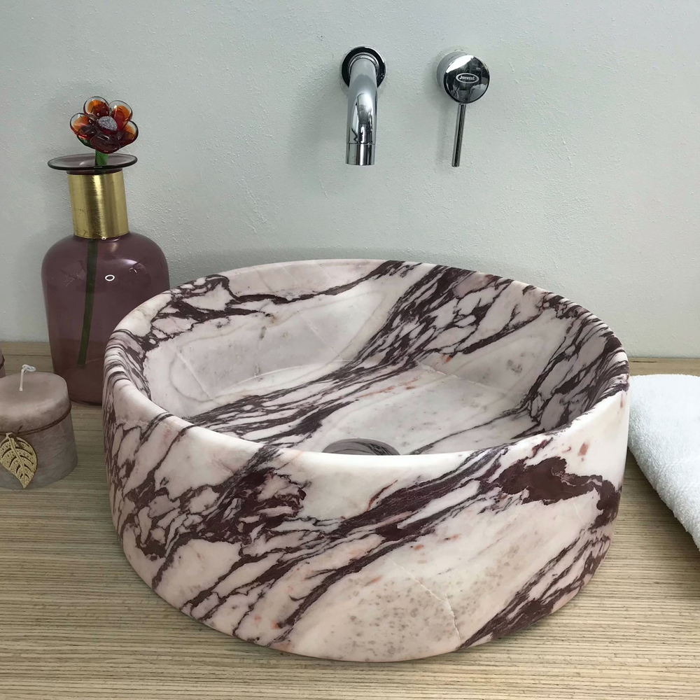 Calacatta Viola Marble Bathroom Wash Sink