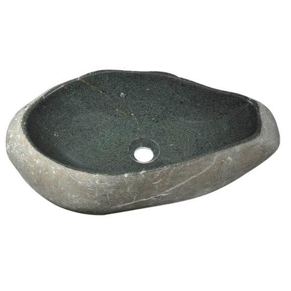 Grey Riverstone Bathroom Outdoor Vessel Sinks