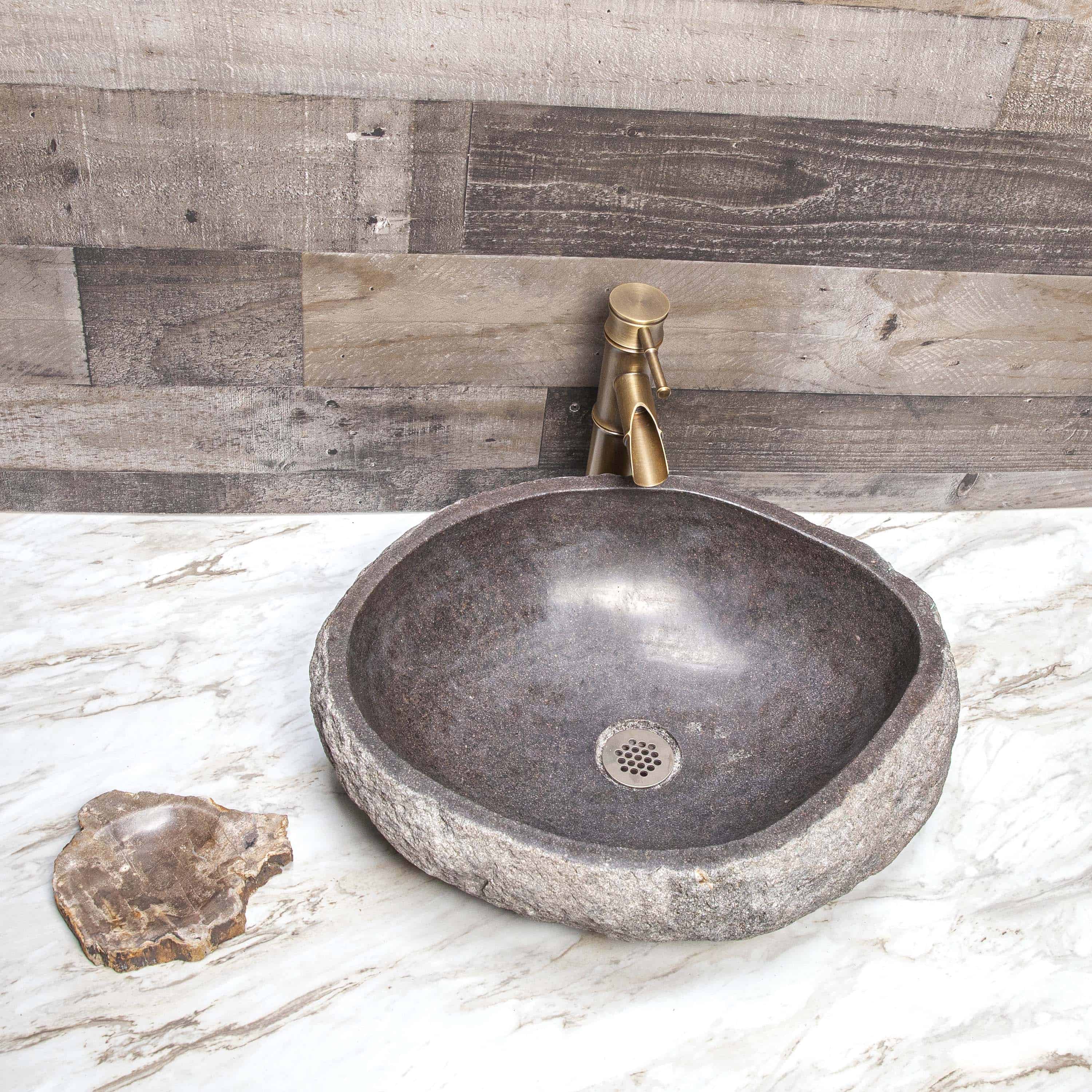 Grey Riverstone Bathroom Washing Basins Bowl