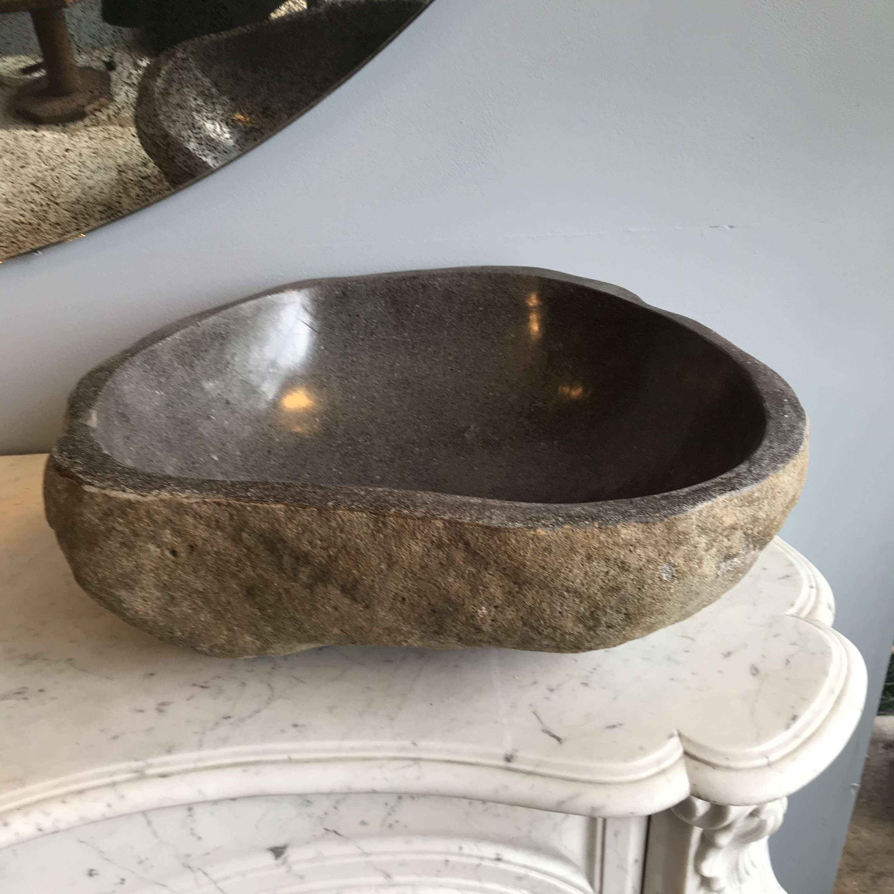 Grey Riverstone Bathroom Washing Vessel Sink