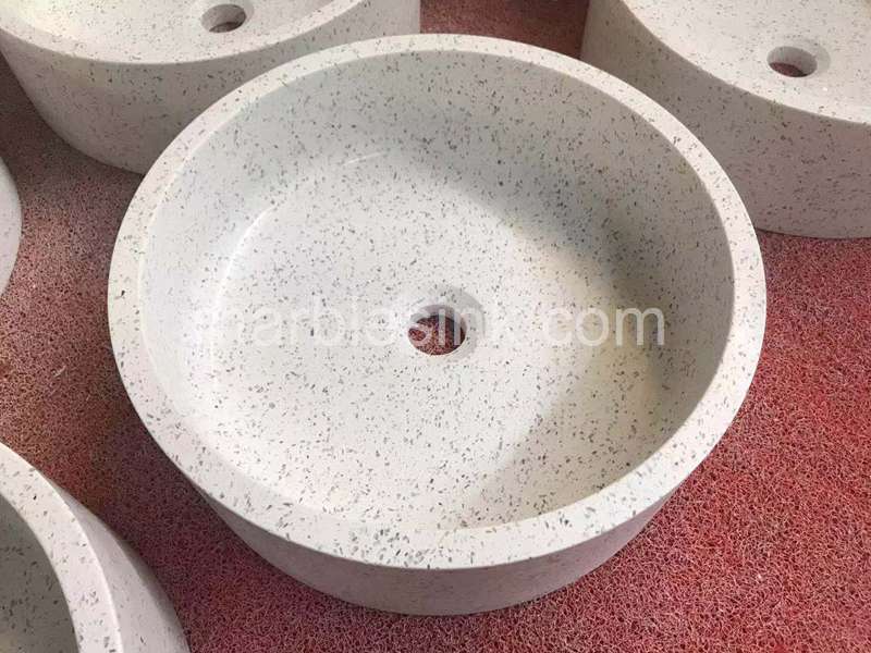 White Terrazzo Sink