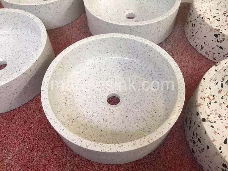 White Terrazzo Sinks