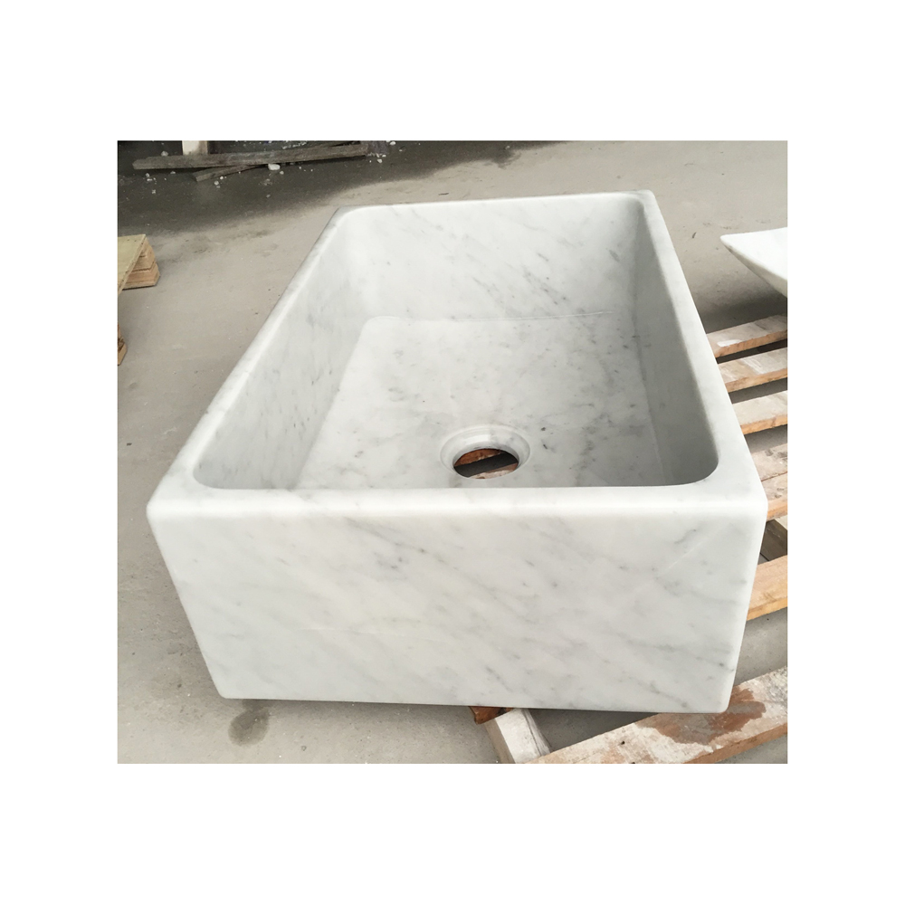 White Marble Stone Sinks Basin Sink