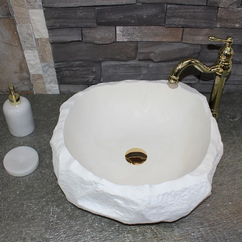 Limestone White Naturel Sink, Washbasin