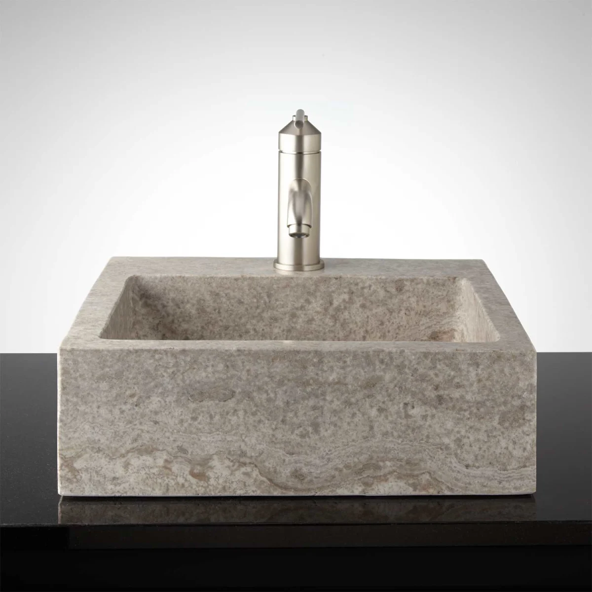 16＂ Sandstone Vessel Bathroom Sink